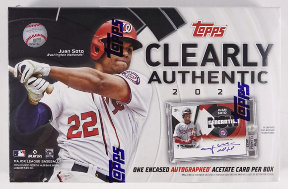 2022 Topps Clearly Authentic Hobby Box