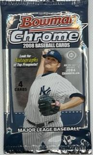 2008 MLB Bowman Chrome Hobby Pack